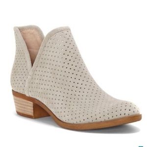 Lucky Brand Brooklin Perforated Suede Booties